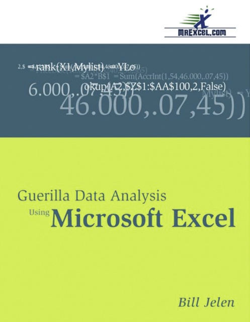 E-knjiga Guerilla Data Analysis Using Microsoft Excel Bill Jelen
