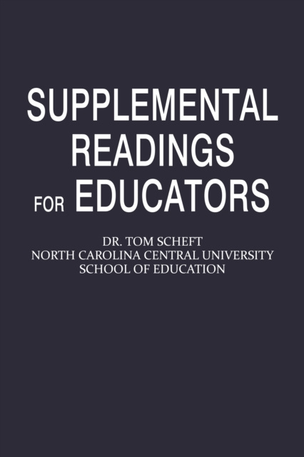 E-kniha Supplemental Readings for Educators Tom Scheft