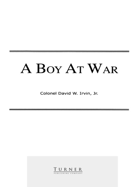 E-book Boy at War David W. Irvin