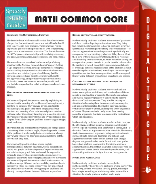 E-knjiga Math Common Core Speedy Publishing