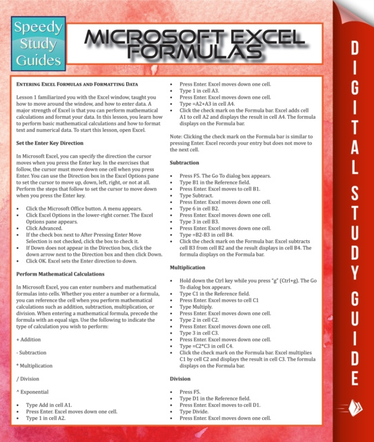 E-knjiga Microsoft Excel Formulas Speedy Publishing