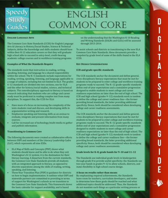E-knjiga English Common Core Speedy Publishing