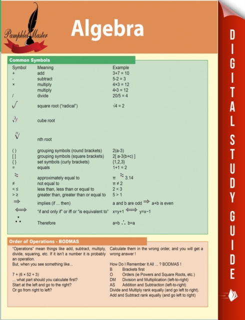 E-knjiga Algebra Pamphlet Master