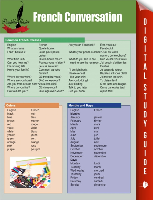 E-knjiga French Conversation Pamphlet Master