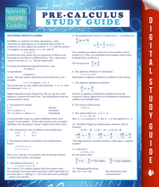 E-knjiga Pre-Calculus Study Guide (Speedy Study Guide) Speedy Publishing