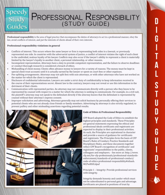 E-knjiga Professional Responsibility (Speedy Study Guide) Speedy Publishing