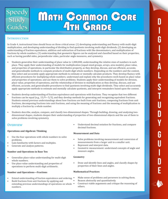 E-book Math Common Core 4th Grade (Speedy Study Guide) Speedy Publishing