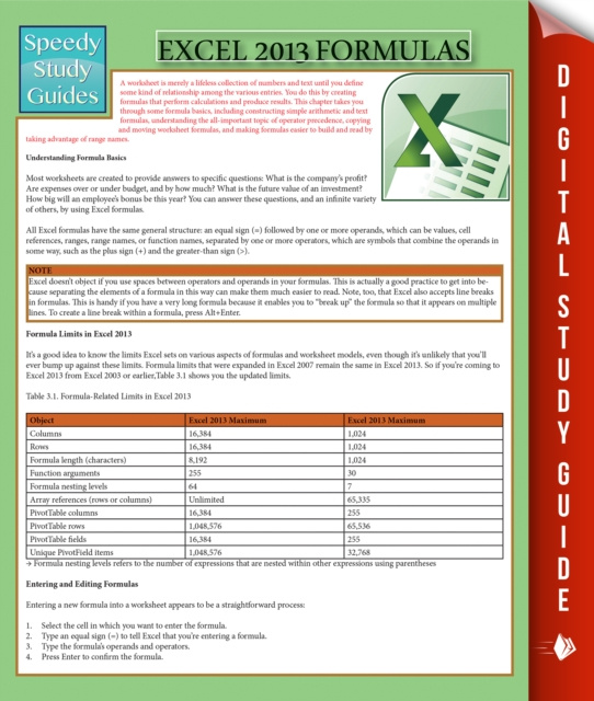E-knjiga Excel 2013 Formulas Speedy Publishing