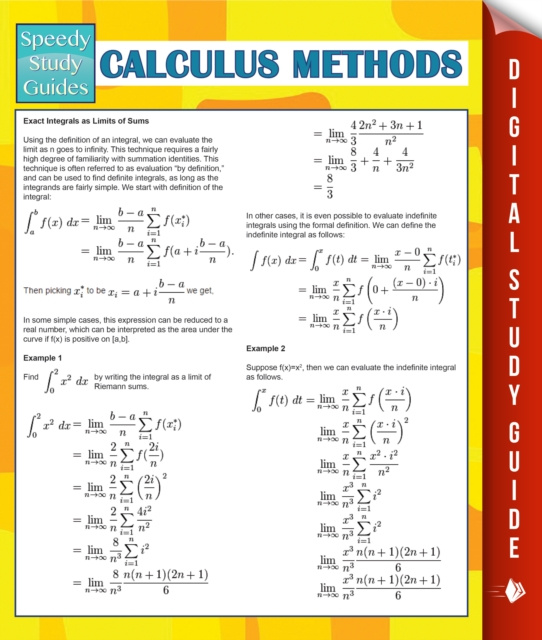 E-Book Calculus Methods (Speedy Study Guides) Speedy Publishing