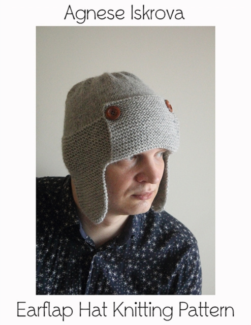 E-knjiga Earflap Hat Knitting Pattern Iskrova Agnese Iskrova