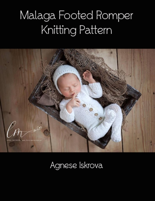 E-book Malaga Footed Romper Knitting Pattern Iskrova Agnese Iskrova