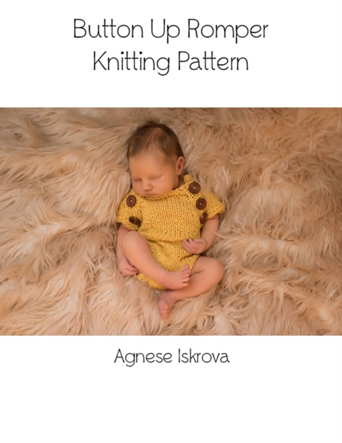 E-knjiga Button Up Romper Knitting Pattern Iskrova Agnese Iskrova