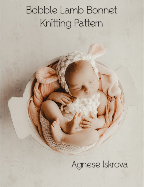 E-book Bobble Lamb Bonnet Knitting Pattern Iskrova Agnese Iskrova