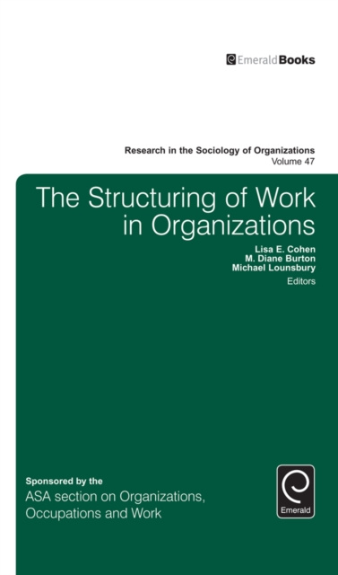 E-book Structuring of Work in Organizations Lisa Cohen