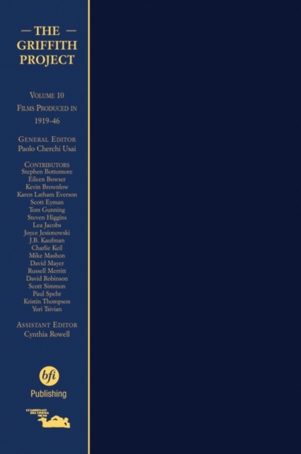 E-knjiga Griffith Project, Volume 10 Usai Paolo Cherchi Usai