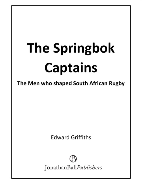 E-Book Springbok Captains Edward Griffiths