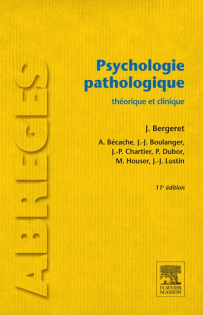 E-kniha Psychologie pathologique Jean Bergeret