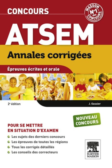 E-book Annales corrigees Concours ATSEM Jacqueline Gassier