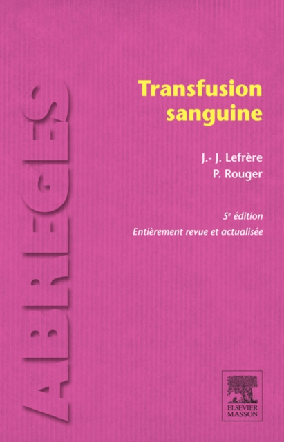 E-book Transfusion sanguine Jean-Jacques Lefrere