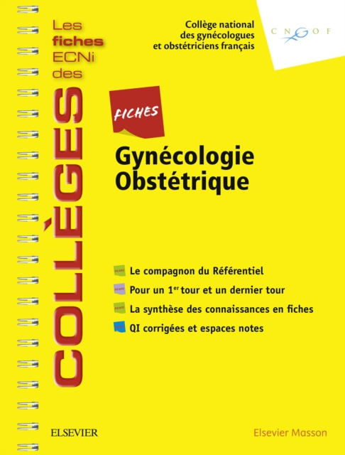 E-book Fiches Gynecologie-Obstetrique College National des Gynecologues et Obstetriciens Francais