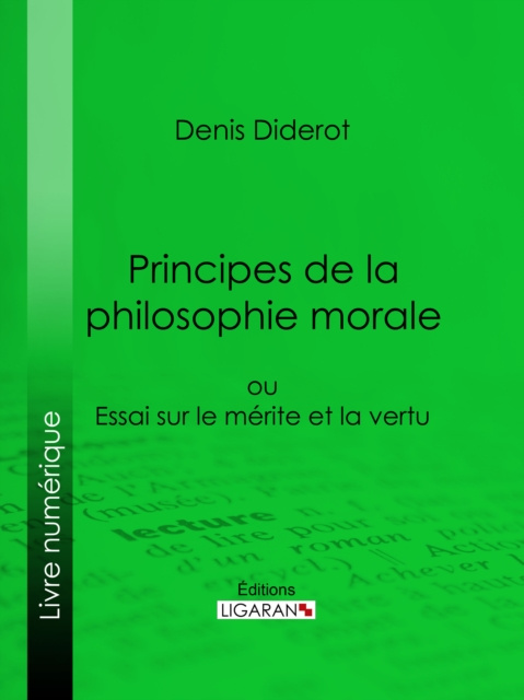 E-book Principes de la philosophie morale Denis Diderot