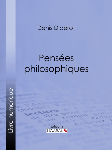 E-kniha Pensees philosophiques Denis Diderot