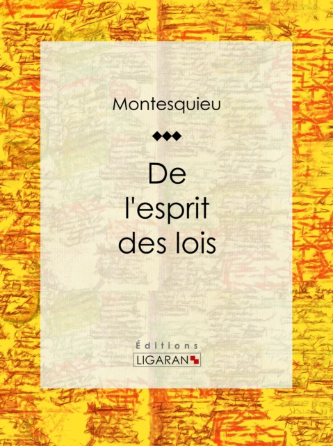E-book De l'esprit des lois Montesquieu