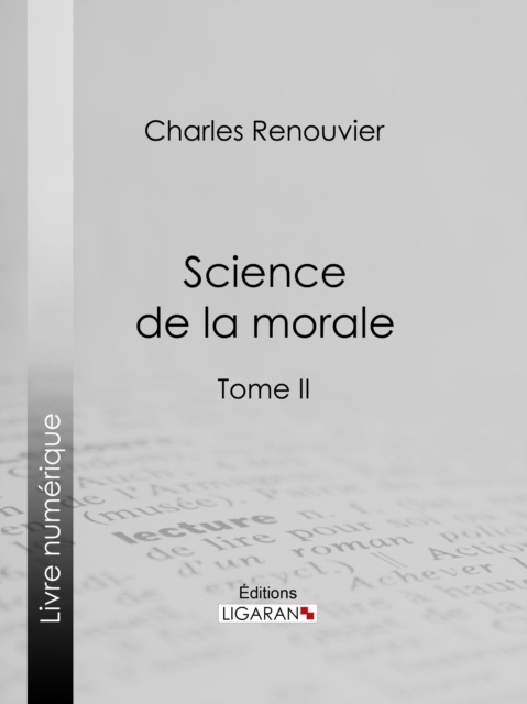 E-book Science de la morale Charles Renouvier