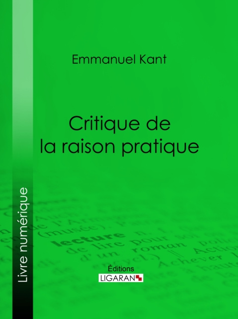 E-kniha Critique de la raison pratique Emmanuel Kant