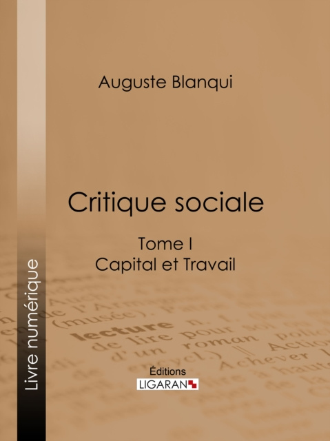 E-book Critique sociale Auguste Blanqui