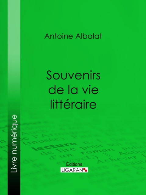 E-book Souvenirs de la vie litteraire Antoine Albalat