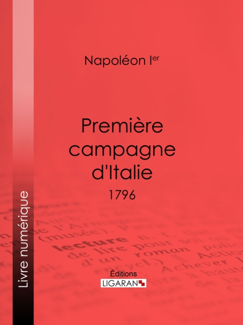 E-book Premiere campagne d'Italie Napoleon Ier