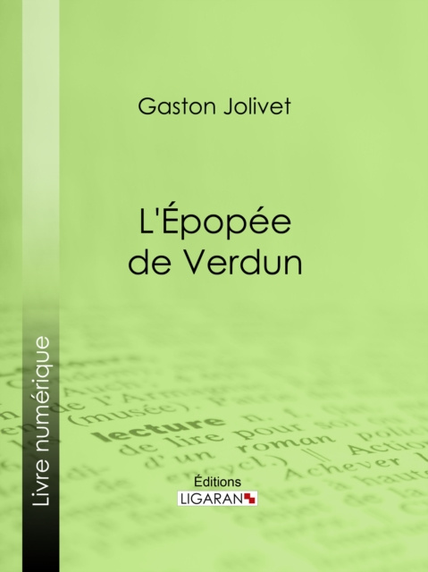 E-kniha L'Epopee de Verdun Gaston Jollivet