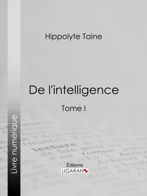 E-knjiga De l'intelligence Hippolyte Taine