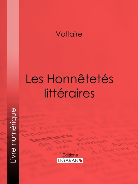 E-kniha Les Honnetetes litteraires Voltaire