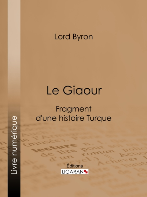 E-knjiga Le Giaour Lord Byron