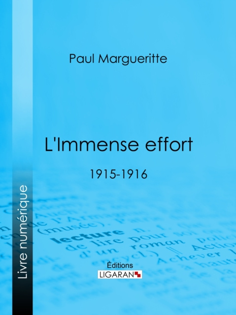 E-book L'Immense effort Paul Margueritte