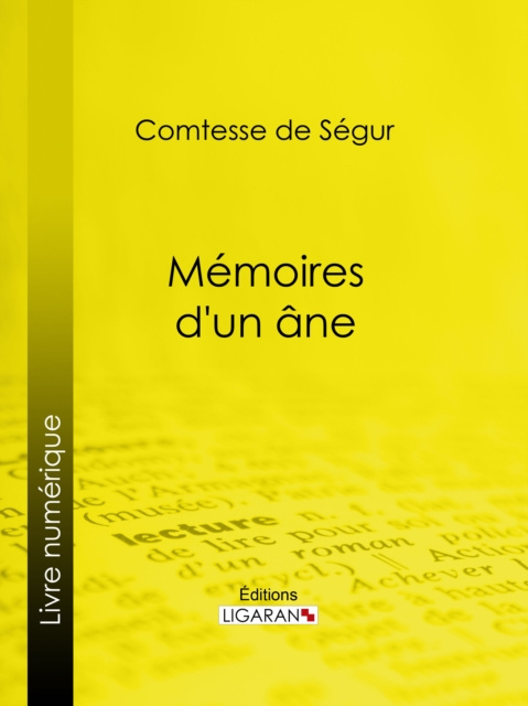 E-book Memoires d'un ane Comtesse de Segur