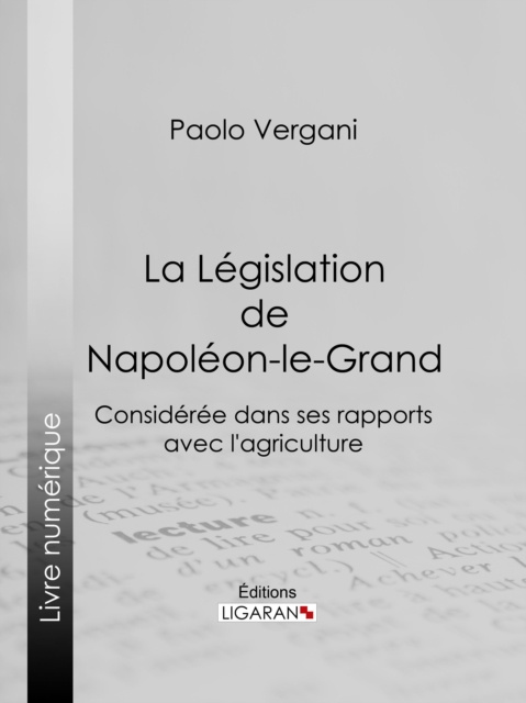 E-kniha La Legislation de Napoleon-le-Grand Paolo Vergani
