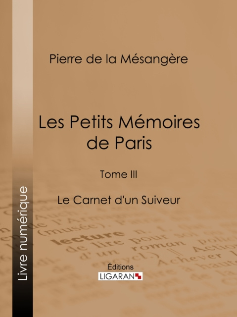 E-kniha Les Petits Memoires de Paris Pierre de La Mesangere