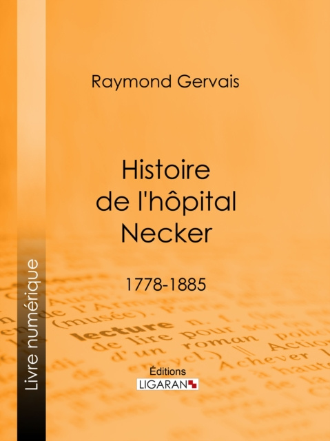 E-kniha Histoire de l'hopital Necker Raymond Gervais