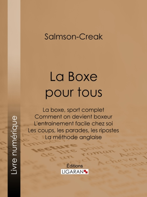 E-kniha La Boxe pour tous Salmson-Creak