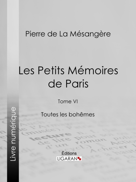 E-book Les Petits Memoires de Paris Pierre de La Mesangere