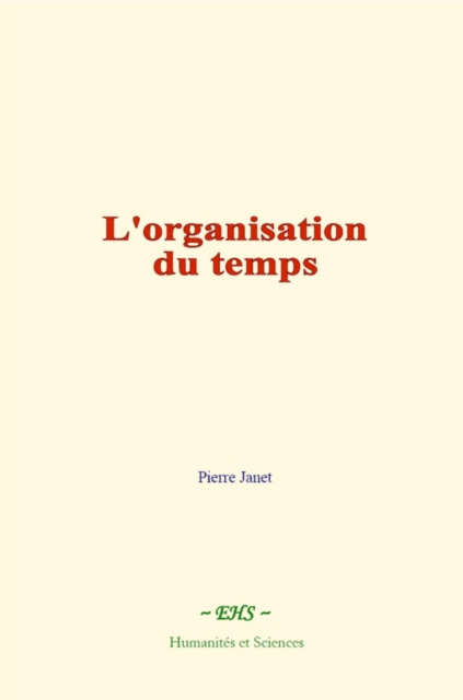E-kniha L'organisation du temps Pierre Janet
