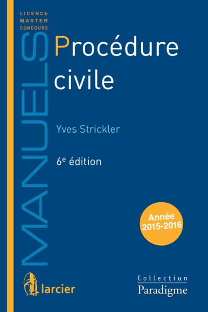 E-book Procedure civile Yves Strickler