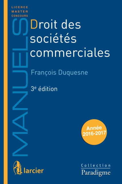 E-kniha Droit des societes commerciales Francois Duquesne