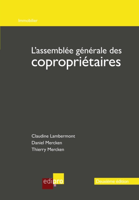 E-book L'assemblee generale des coproprietaires Claudine Lambermont