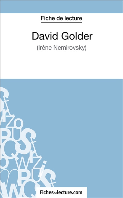 E-Book David Golder fichesdelecture.com