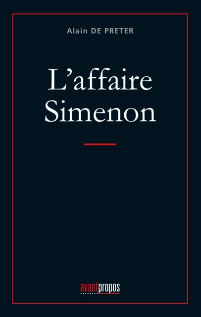 E-kniha L'affaire Simenon Alain De Preter