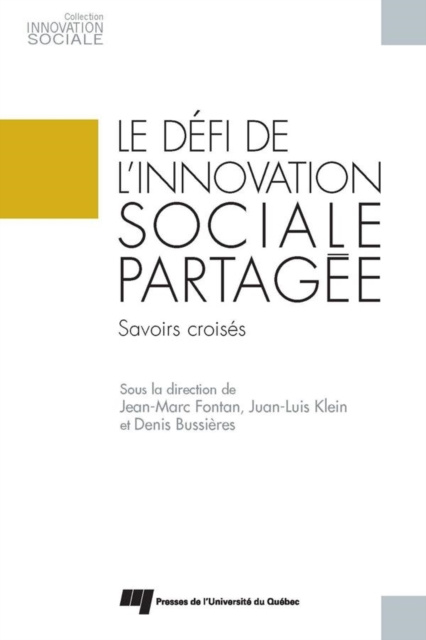 E-kniha Le defi de l'innovation sociale partagee Fontan Jean-Marc Fontan